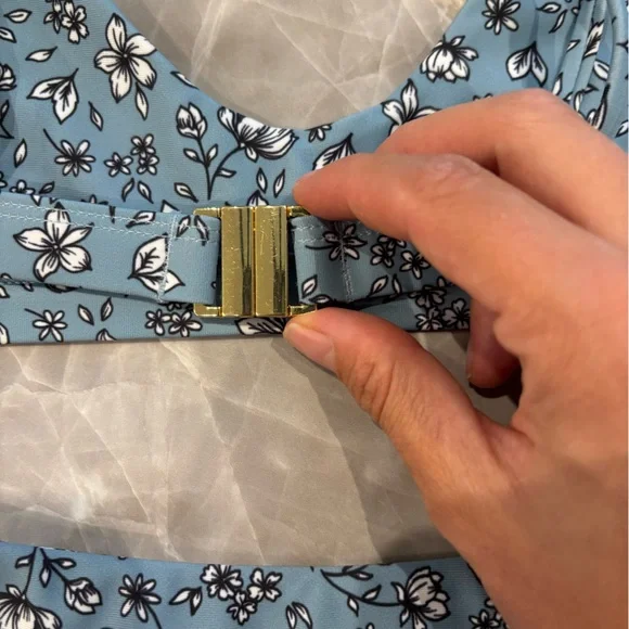 Kulani Kinis Blue Floral Bikini - Picture 3 of 4